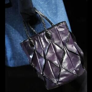 Bottega Veneta Origami Python Tote